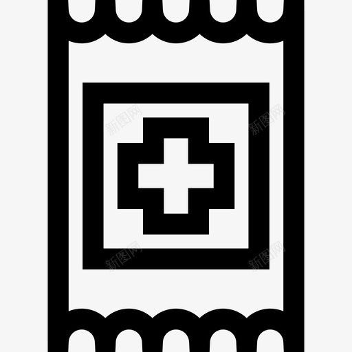 创可贴医用23线性图标svg_新图网 https://ixintu.com 创可贴 医用23 线性