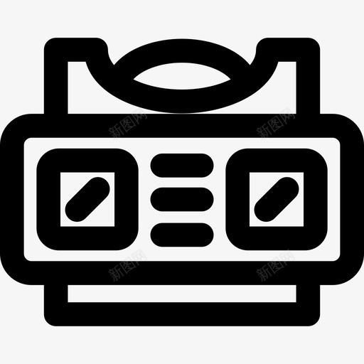立体镜虚拟现实5线性图标svg_新图网 https://ixintu.com 立体镜 线性 虚拟现实5