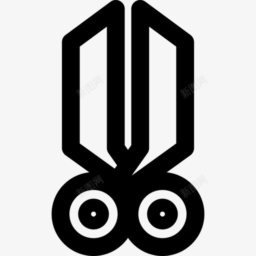 剪刀商务和办公室9直线型图标svg_新图网 https://ixintu.com 剪刀 商务和办公室9 直线型