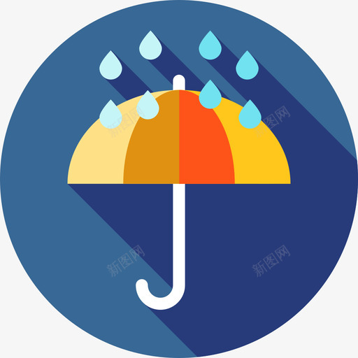 雨18号天气平坦图标svg_新图网 https://ixintu.com 18号天气 平坦 雨
