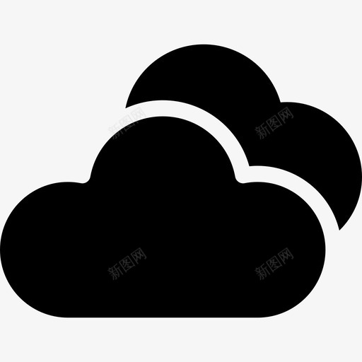 云预填充的web按钮图标svg_新图网 https://ixintu.com 云 预填充的web按钮