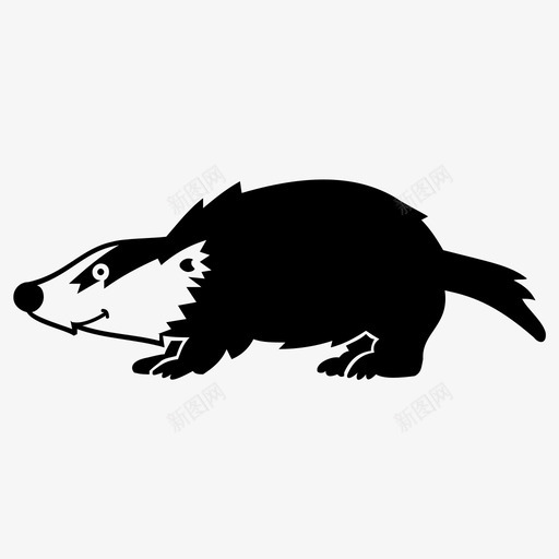 动物动物脸动物玩具图标svg_新图网 https://ixintu.com 动物 动物玩具 动物脸 可爱的动物 填充动物 獾