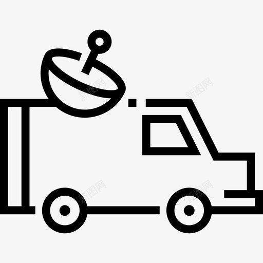 卫星通信和媒体5线性图标svg_新图网 https://ixintu.com 卫星 线性 通信和媒体5