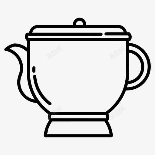 茶壶电器家图标svg_新图网 https://ixintu.com 厨房 家 水壶 电器 茶壶