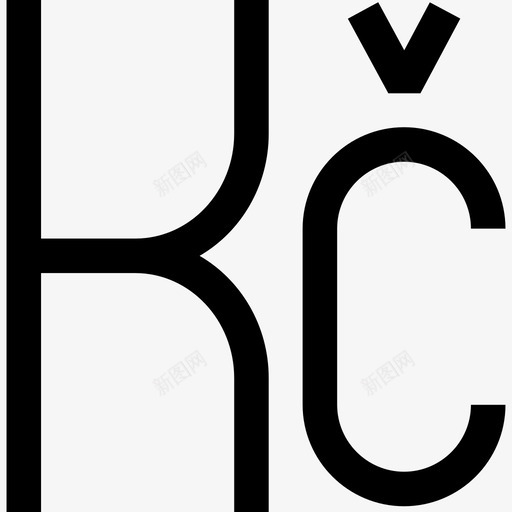 捷克克朗货币托收直系图标svg_新图网 https://ixintu.com 捷克克朗 直系 货币托收
