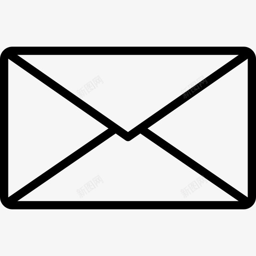 电子邮件业务元素6线性图标svg_新图网 https://ixintu.com 业务元素6 电子邮件 线性