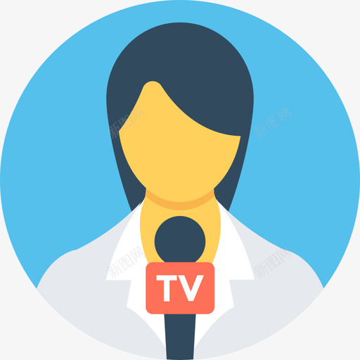 新闻记者职业4通告图标svg_新图网 https://ixintu.com 新闻记者 职业4 通告
