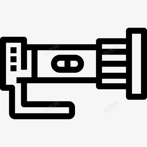 手电筒潜水3线状图标svg_新图网 https://ixintu.com 手电筒 潜水3 线状