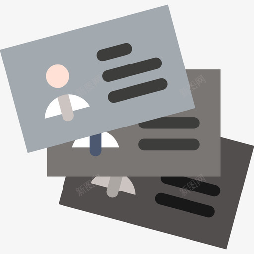 名片套票图标svg_新图网 https://ixintu.com 名片 套票
