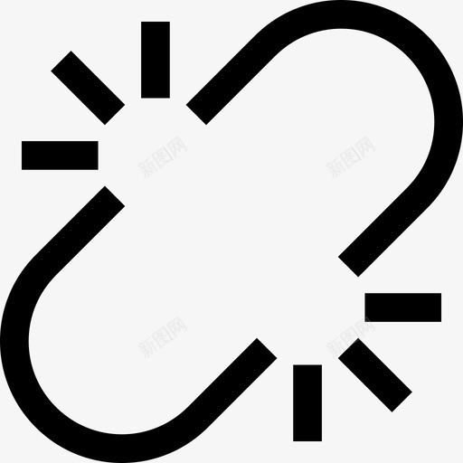 断开链接文本编辑器符号填充图标svg_新图网 https://ixintu.com 填充 文本编辑器符号 断开链接