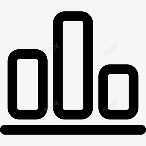 条形图web界面3线性图标svg_新图网 https://ixintu.com web界面3 条形图 线性