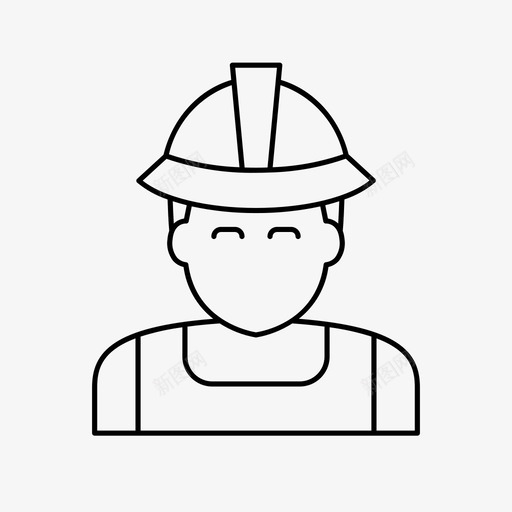 建造者化身建筑工人图标svg_新图网 https://ixintu.com 化身 建筑工人 建造者 用户 男人 职业