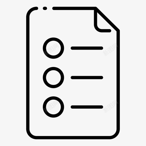 考试列出选择图标svg_新图网 https://ixintu.com 列出 回到学校 测试 考试 选择