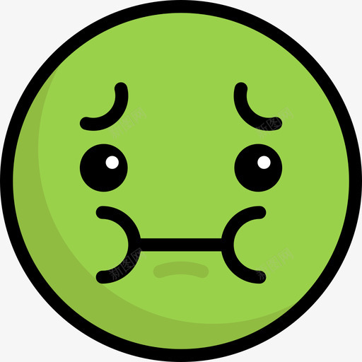 病态表情3线性颜色图标svg_新图网 https://ixintu.com 病态 线性颜色 表情3