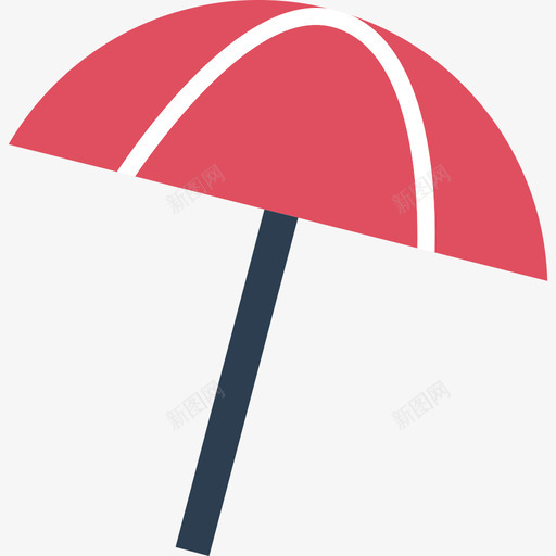 太阳伞旅行和度假公寓图标svg_新图网 https://ixintu.com 公寓 太阳伞 旅行和度假