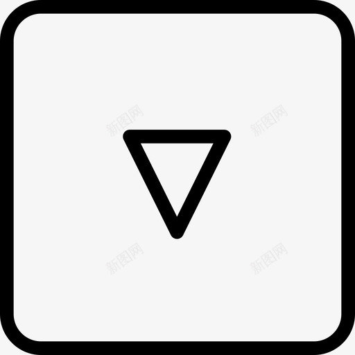 向下箭头交互图标集线性svg_新图网 https://ixintu.com 交互图标集 向下箭头 线性