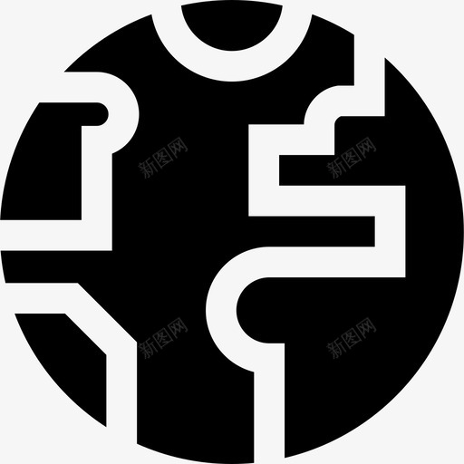 地球固体天气要素填充图标svg_新图网 https://ixintu.com 固体天气要素 地球 填充