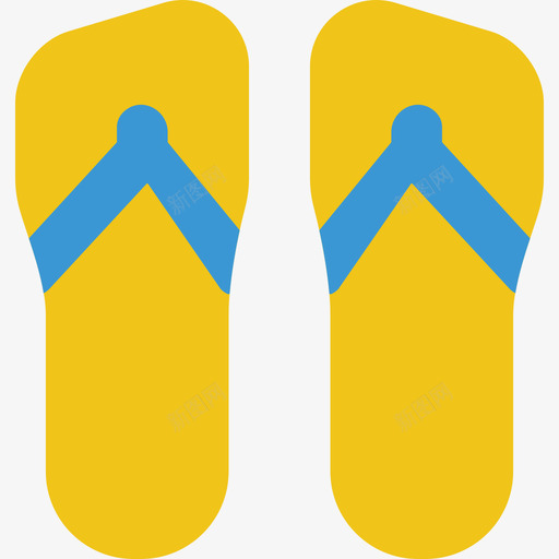人字拖旅行平底鞋图标svg_新图网 https://ixintu.com 人字拖 平底鞋 旅行