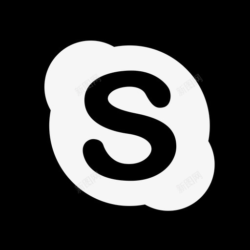 Skype社交媒体社交网络徽标图标svg_新图网 https://ixintu.com Skype 社交媒体 社交网络徽标