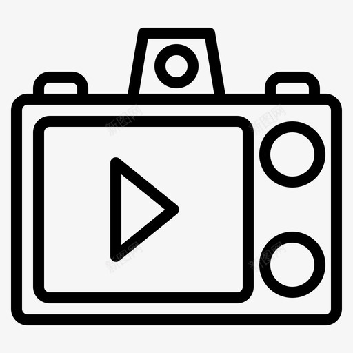 数码相机显示屏数码相机照片图标svg_新图网 https://ixintu.com 图片 数码相机 数码相机显示屏 照片 相机轮廓