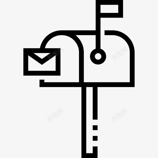 邮寄通信和媒体5直系图标svg_新图网 https://ixintu.com 直系 通信和媒体5 邮寄