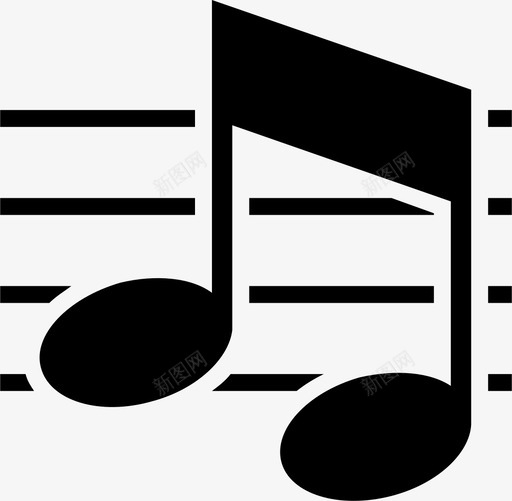 音乐音阶节奏图标svg_新图网 https://ixintu.com 节奏 音乐 音符 音调 音阶