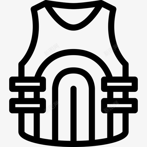 防弹背心战争3直线型图标svg_新图网 https://ixintu.com 战争3 直线型 防弹背心