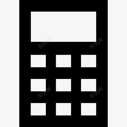 计算器业务图标资产填充svg_新图网 https://ixintu.com 业务图标资产 填充 计算器