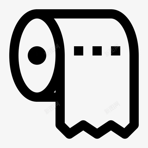 卫生纸擦拭纸物体线图标集svg_新图网 https://ixintu.com 卫生纸 擦拭纸 物体线图标集