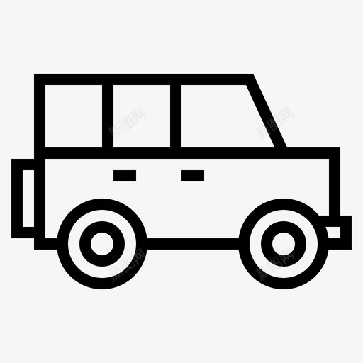吉普车汽车交通工具图标svg_新图网 https://ixintu.com 交通工具 吉普车 汽车