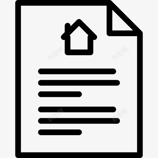 建筑施工合同图标svg_新图网 https://ixintu.com 建筑施工合同