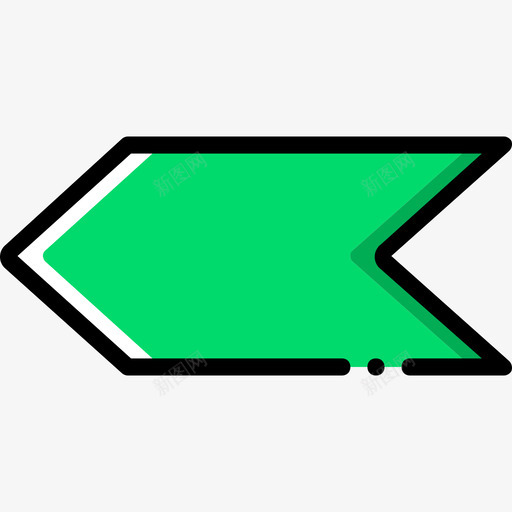 左箭头箭头13黄色图标svg_新图网 https://ixintu.com 左箭头 箭头13 黄色