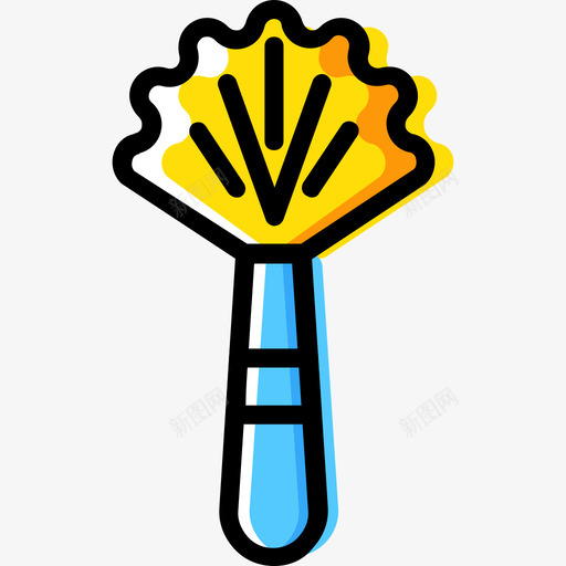 粉末美容3黄色图标svg_新图网 https://ixintu.com 粉末 美容3 黄色