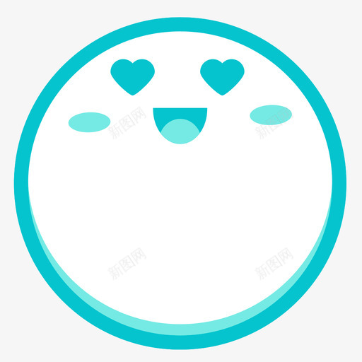 色眯眯svg_新图网 https://ixintu.com 色眯眯 填充 可爱 多色 圆润