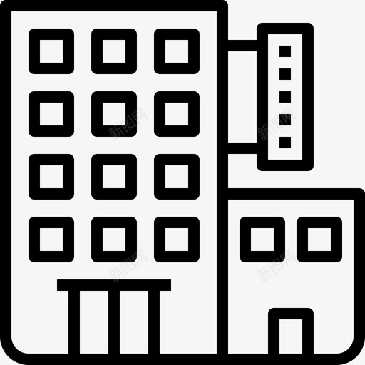酒店婚礼图标收藏线性svg_新图网 https://ixintu.com 婚礼图标收藏 线性 酒店