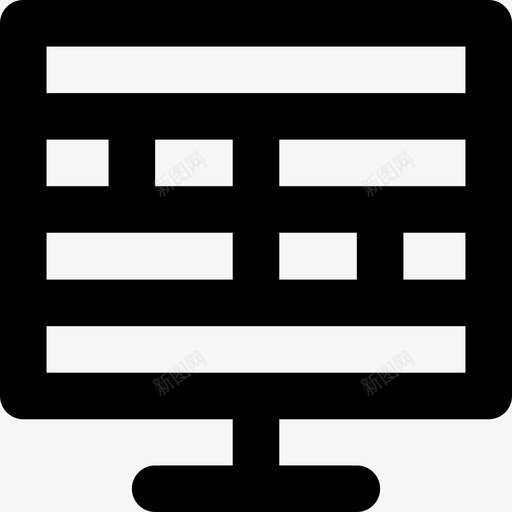 计算机web界面图标线性svg_新图网 https://ixintu.com web界面图标 线性 计算机