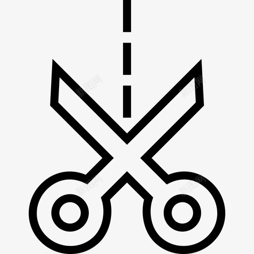 剪切文本编辑器6线性图标svg_新图网 https://ixintu.com 剪切 文本编辑器6 线性