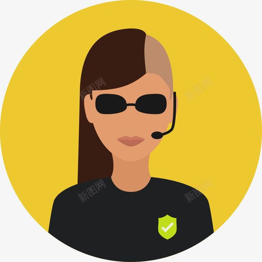 警察犯罪保护圆形平面图标svg_新图网 https://ixintu.com 圆形平面 犯罪保护 警察