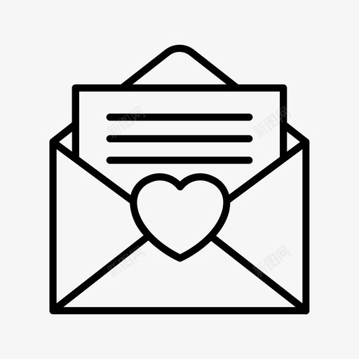 情书信封求婚图标svg_新图网 https://ixintu.com 信封 婚礼 情书 求婚 短信