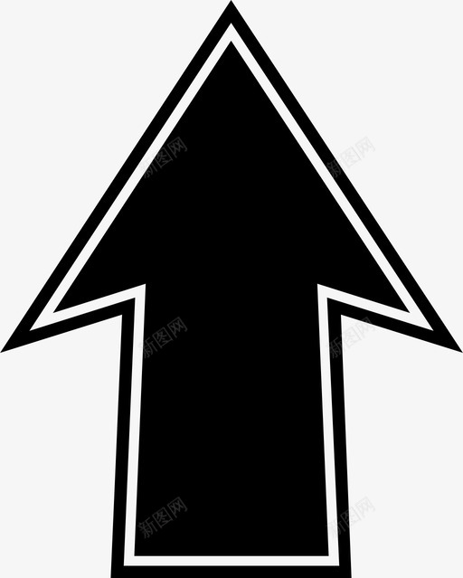 方向箭头标志指针图标svg_新图网 https://ixintu.com 交通 交通标志 指针 方向 箭头标志