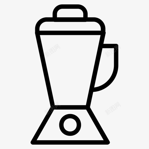 榨汁机电器电子图标svg_新图网 https://ixintu.com 厨房 搅拌机 榨汁机 电器 电子 科技生产线