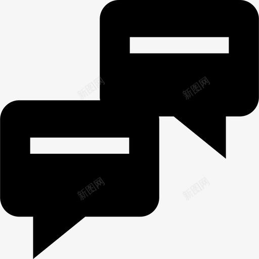 语音气泡短信字形填充图标svg_新图网 https://ixintu.com 填充 短信字形 语音气泡