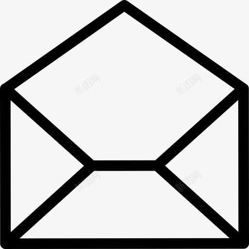 信封信纸2直线型图标svg_新图网 https://ixintu.com 信封 信纸2 直线型