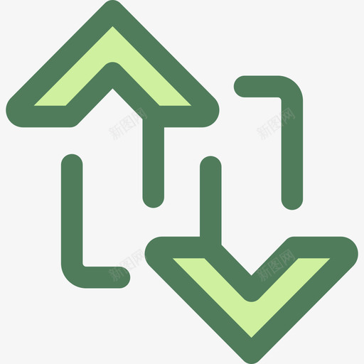 排序箭头8verde图标svg_新图网 https://ixintu.com verde 排序 箭头8