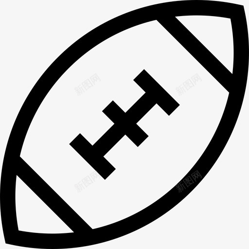 美式足球运动系列2直线型图标svg_新图网 https://ixintu.com 直线型 美式足球 运动系列2