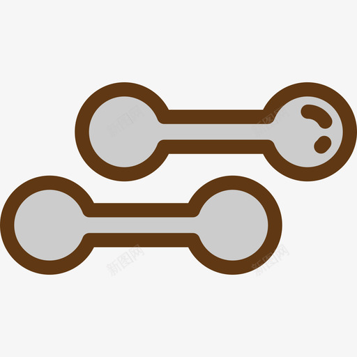 哑铃健身房健身线性颜色图标svg_新图网 https://ixintu.com 健身房健身 哑铃 线性颜色