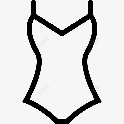 泳装衣服8件直线型图标svg_新图网 https://ixintu.com 泳装 直线型 衣服8件