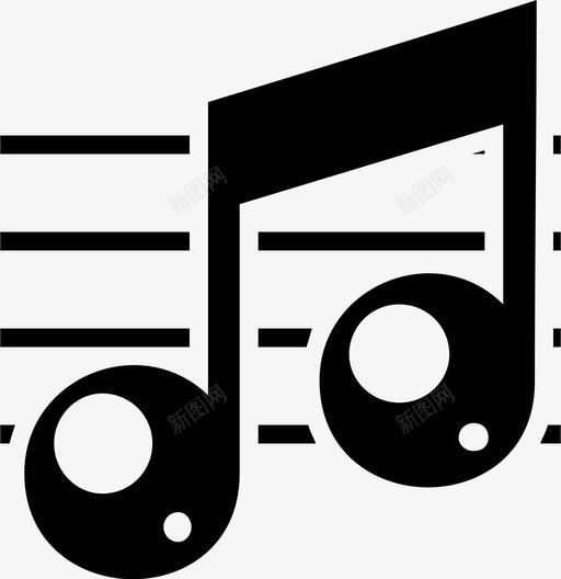 音乐音阶节奏图标svg_新图网 https://ixintu.com 节奏 音乐 音符 音调 音阶