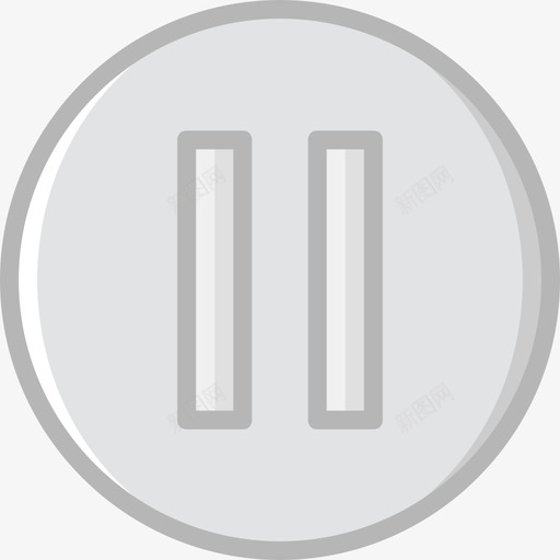 暂停要素2线条颜色图标svg_新图网 https://ixintu.com 暂停 线条颜色 要素2