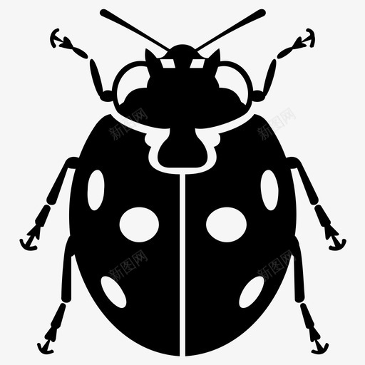 动物动物脸动物玩具图标svg_新图网 https://ixintu.com 动物 动物玩具 动物脸 可爱的动物 填充动物 瓢虫